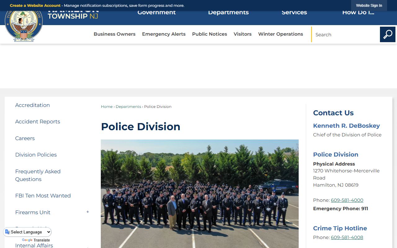 Hamilton Township jail mugshots from Hamilton Township police booking records