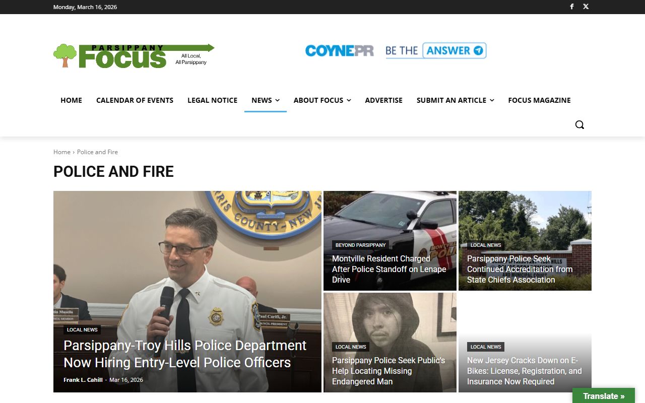 Parsippany-Troy Hills Township jail mugshots from Parsippany-Troy Hills Police