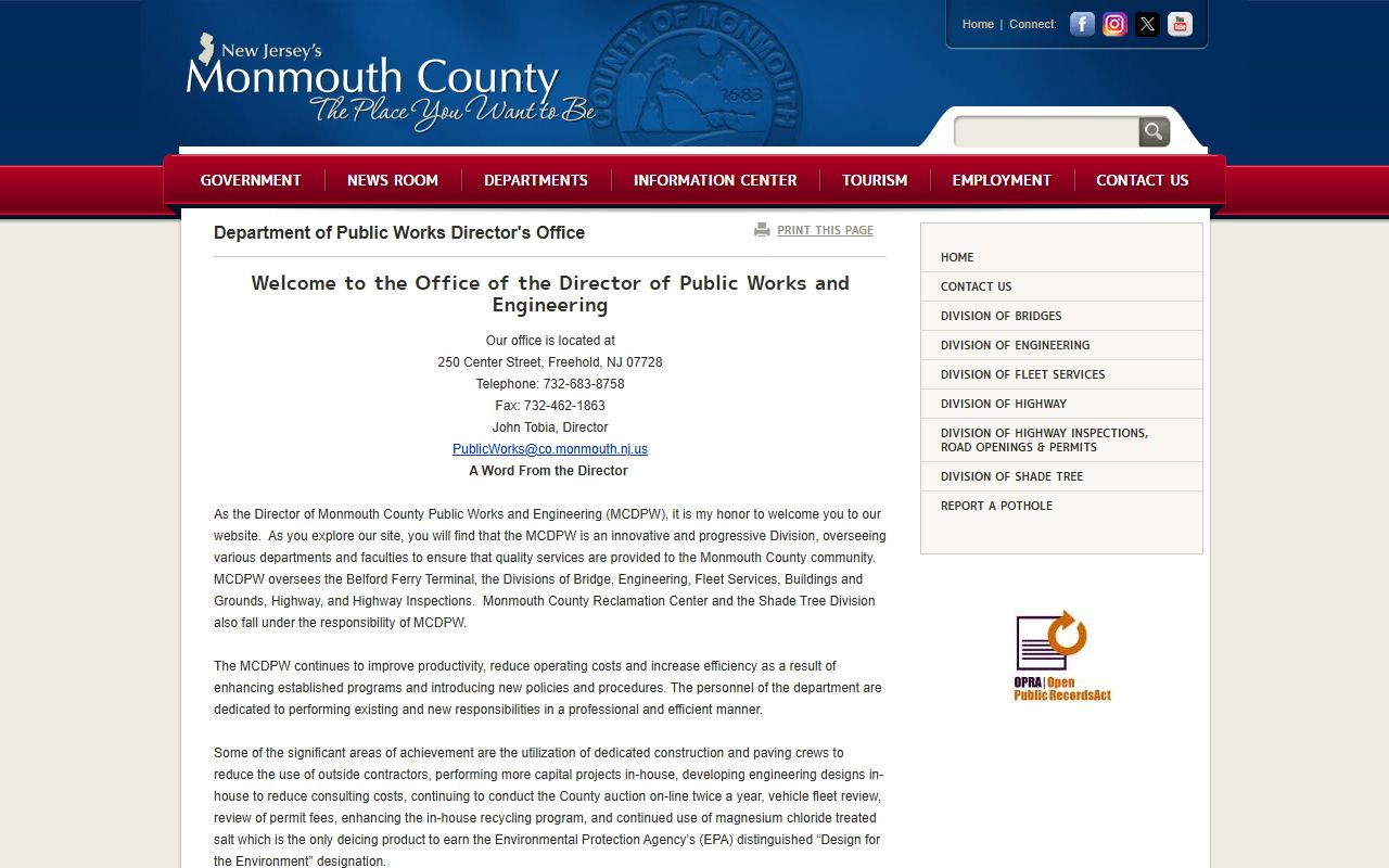 Monmouth County jail mugshots correctional institution page